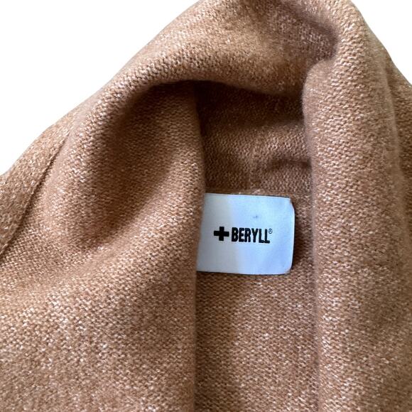 NEW Beryll Cropped Cashmere Cardigan Coat Camel - Picture 3 of 10